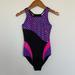 Lululemon Athletica Swim | Girls Swimming Suit 12 Purple Black One Piece Leotard | Color: Black/Purple | Size: 12g
