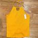 Anthropologie Tops | New Nwt Anthropologie Mustard Top Ribbed Stretch Open Back Halter Neck Tank Sz M | Color: Yellow | Size: M