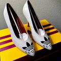 Gucci Shoes | Brand New Gucci X Adidas Pump Leather Nappa Charlotte Off White Us 6.5 | Color: Black/White | Size: 6.5