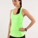 Lululemon Athletica Tops | Lululemon Cool Racerback Tank In Neon Green P | Color: Green/Yellow | Size: 6