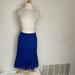 J. Crew Skirts | J. Crew Cobalt Blue Lace High Waist Trumpet Mermaid Pencil Classic Skirt Size 4 | Color: Blue | Size: 4