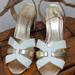 Lilly Pulitzer Shoes | Lilly Pulitzer Sandal Block Heels Nbw | Color: Gold/White | Size: 9