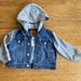 Levi's Jackets & Coats | Levi’s Children's Jacket Indigo Trucker 6-9m The Levi's Hooded Trucker Jacket | Color: Blue/Gray | Size: 6-9mb