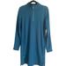 Athleta Dresses | Athleta Crosstown Track Dress Oceanic Teal Blue Sweater Dress Size Med | Color: Blue/Green | Size: M