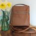 Giani Bernini Bags | Giani Bernini Real Leather Triple-Zip Dasher Crossbody Bag | Color: Tan | Size: Os