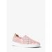 Michael Kors Shoes | Michael Kors Ophelia Perforated Faux Leather Slip-On Sneaker 11 Smokey Rose | Color: Pink | Size: 11