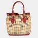 Burberry Bags | Burberry Red./Beige Haymarket Check Canvas And Leather Medium Golderton Tote | Color: Red | Size: Os