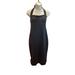 Athleta Dresses | Athleta Nwt Black Lycra Sleeveless Halter Contoured Dress Sz M | Color: Black | Size: M