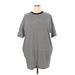 Melrose and Market Casual Dress: Black Stripes Dresses - Women's Size 1X