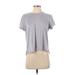 Reebok Active T-Shirt: Gray Activewear - Women's Size Small