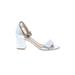 CL by Laundry Heels: Silver Shoes - Women's Size 7 1/2