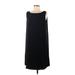 White House Black Market Casual Dress - Shift: Black Solid Dresses - Women's Size 8