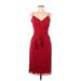 Laundry by Shelli Segal Casual Dress - Wrap: Burgundy Dresses - Women's Size 6