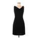 Moda International Casual Dress - Party Cowl Neck Sleeveless: Black Solid Dresses - Women's Size Medium