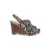 Cole Haan Wedges: Brown Snake Print Shoes - Women's Size 7 1/2