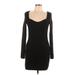 H&M Casual Dress - Mini: Black Dresses - Women's Size Large