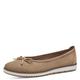 Tamaris Damen Klassische Ballerinas, Frauen Flats,Freizeitschuhe,sportlich,Ballerinen,Pumps,Halbschuhe,Sommerschuhe,Slipper,flach,Camel,40 EU