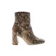 Sam Edelman Boots: Brown Snake Print Shoes - Women's Size 8 - Almond Toe