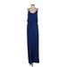 All in Favor Casual Dress - Maxi: Blue Dresses - Women's Size X-Small
