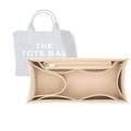 Lckaey bag insert organizer for marc jacobs handbags large tote bag insert Y065Khaki-L