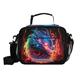 KFBE Blue Flame Dragon Kids Lunch Box Insulated Lunch Bags Cooler Tote Bag with Removable Shoulder Strap for Boy Girl Student 20847438