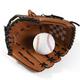 gdangel Baseball Glove Baseball Gloves New Portable Dark Brown Durable Men Softball Glove Sports Player Preferred 12.5 Inch