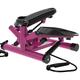 Stepper,Stepper - Pink, Purple Fitness Stair Stepper, Mini Stepper Fitness Cardio Exercise Trainer, Adjustable Height Stepper Machine with Twisting Ac