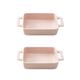 Ceramic Oven Baking Dishes,Oven Baking Dish,Bakeware Set, Rectangular Baking Pans Set, Casserole Dish for Cooking, Cake Dinner, Kitchen, 8.5 Inches, 2-Piece,B (Color : C)