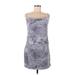 Shein Casual Dress - Slip dress: Gray Tie-dye Dresses - Women's Size Medium