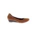 Lucky Brand Wedges: Brown Solid Shoes - Women's Size 8 - Round Toe