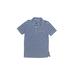 Crewcuts Short Sleeve Polo Shirt: Blue Stripes Tops - Kids Boy's Size 10