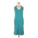 Old Navy Casual Dress Halter Sleeveless: Teal Solid Dresses - Women's Size X-Large Petite