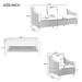 Charming 4-Piece Rattan Free Combination Sofa Set (Indoor or Outdoor)
