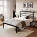 Twin Size Bed Frame with Headboard Shelf, Heavy Duty Platform Bed Frame with Strong Metal Foundation