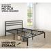 Modern Full Platform Metal Bed Frame with Headboard, Heavy Duty Metal Bed Frame, Sturdy Mattress Support, Under Bed Storage