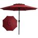 10FT Patio Umbrellas Outdoor Large Market Umbrella,Red