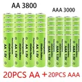 1.5V AA + AAA NI MH Rechargeable AA Battery AAA Alkaline 3800-3000mah For Torch Toys Clock MP3