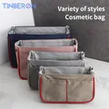 TINBERON Makeup Bag Oxford Cloth Bag Organizer Insert Cosmetic Bag Open Desktop Storage borse