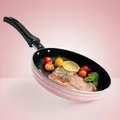 Pink Pot 6.5inch Non-Stick Stockpot Frying Pan Flat Cookware Kitchen Utensils For Daily Cooking