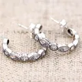 Original Alluring Brilliant Marquise With Crystal Earring For Women 925 Sterling Silver Earring