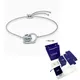 Fashion Jewelry New FURTHER Bracelet Shape Light Blue Zircon Claw Stone Inlaid Bracelet Platinum