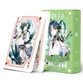 Genshin Impact Xiao playing cards board games child kids toys Children toy deck card game set Anime