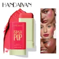 Handaiyan Matte Glitter Face Cream Blusher Smooth Cheek Lip Eye Mousse Blush Highlighter Stick Rouge