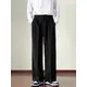 Wide leg suit pants for men Japanese style ancient drape floor mop pants versatile ins Korean