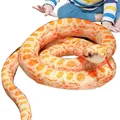 Stuffed Animal Snake Vivid Cotton Soft Plush Stuffed Snake Comfortable Attractive Party Supplies Gag