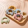 1PC BPA Free Silicone massaggiagengive Baby Elephant massaggiagengive anello massaggiagengive in