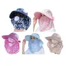 Sun Hat Female Summer Hat Cover Face Sun Hat All-match Summer Hat with Big Rim Anti-ultraviolet