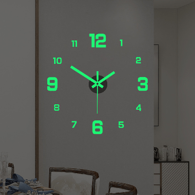Ew Creative Luminous Digital Clock - Silent Wall S...