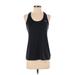 Under Armour Active Tank Top: Black Solid Activewear - Women's Size Small