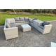 Outdoor Rattan Garden Sofa Set - Grey | Wowcher